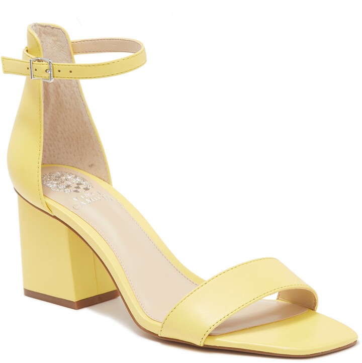 vince camuto jestilian suede block heel sandal