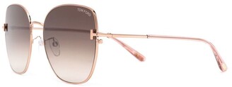 Tom Ford Eyewear Butterfly-Frame Sunglasses