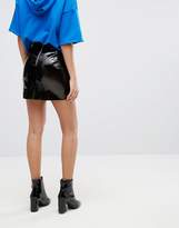 Thumbnail for your product : Miss Selfridge Vinyl Mini Skirt