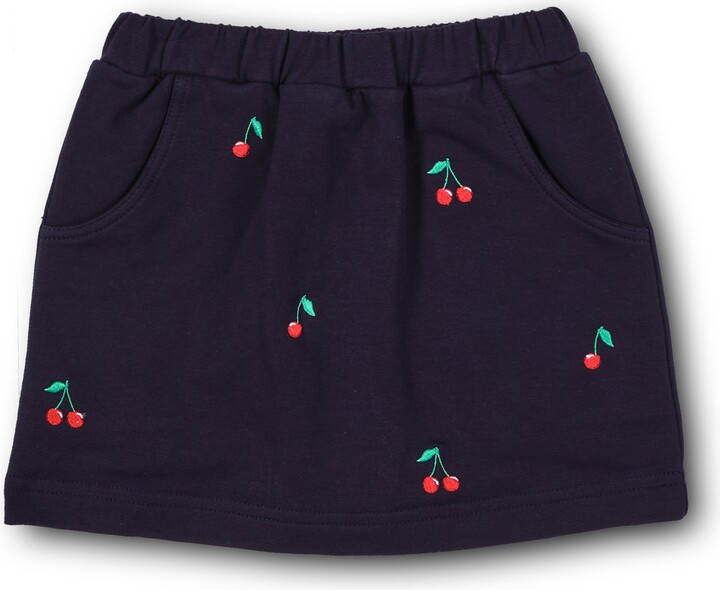 Florence Eiseman French Terry Skort With Embroidered Cherries