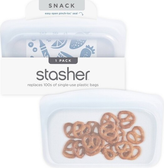 Stasher stasherPremiumSiliconeReusableFoodStorageSnackBag-MysteryColor
