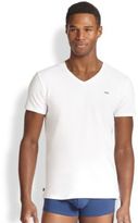 Thumbnail for your product : Diesel Logo Stretch Cotton V-Neck Tee