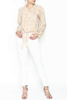 Thumbnail for your product : Olivaceous Python Tie Waist Top