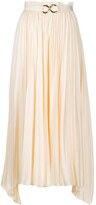 Thumbnail for your product : REJINA PYO Pleated Flared Midi Skirt