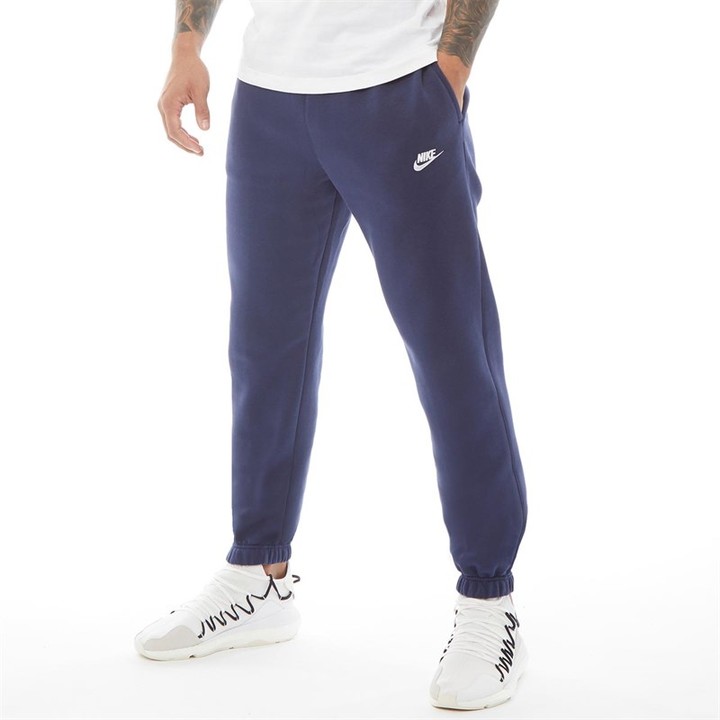 nike navy cuffed joggers