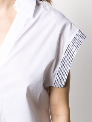 Dondup Stitch Stripes Sleeveless Shirt