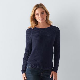 Women's SONOMA Goods for LifeTM Crewneck Raglan Sweater