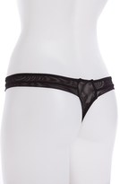 Thumbnail for your product : Ella Moss Underella by 'Stella' Embroidered Mesh Thong