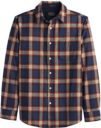 Pendleton Lodge Ombre Plaid Long Sleeve Woven Shirt