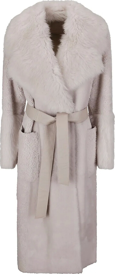 Desa 1972 Shearling Belted Coat