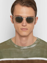 Thumbnail for your product : Oliver Peoples Roone D-Frame Acetate and Silver-Tone Sunglasses - Men - Neutrals