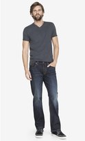 Thumbnail for your product : Express Dark Wash Blake Loose Fit Boot Cut Jean
