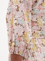 Thumbnail for your product : Loup Charmant Carta Knotted Floral-print Cotton-poplin Top - Multi