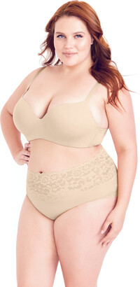 City Chic Smooth & Chic Cotton Wire Free Bra - latte - ShopStyle Plus Size  Lingerie