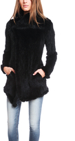 Thumbnail for your product : June Long Fur Knitted Coat