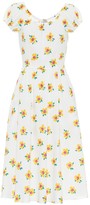 Thumbnail for your product : Caroline Constas Mariette floral cotton midi dress