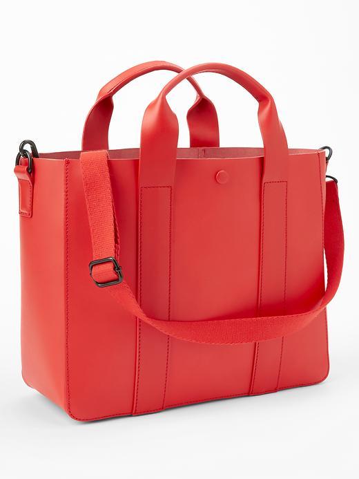 gap leather tote