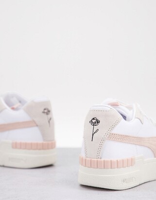 Puma Cali Sport trainers in white and pastel pink - ShopStyle Activewear