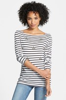 Thumbnail for your product : Caslon Embellished Stripe Tee