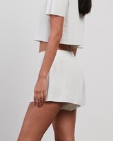 Thumbnail for your product : Bec & Bridge Bec + Bridge - Women's White High-Waisted - Fifi Knit Shorts - Size 12 at The Iconic