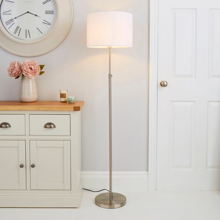 Dunelm Hemming Adjustable Height Steel Floor Lamp Chrome ShopStyle