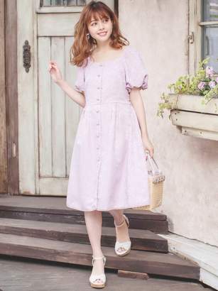 Lodispotto ロディスポット フルーリジャガードバックリボンワンピース Shopstyle