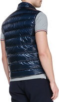 Thumbnail for your product : Moncler Gui Lightweight Puffer Vest, Navy