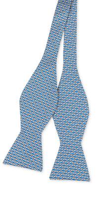 J.Mclaughlin Italian Silk Bow Tie In Mini Rings