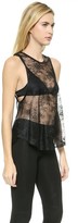 Thumbnail for your product : David Lerner Lace Tank