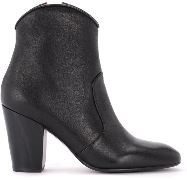 Chie Mihara Texan Ankle Boot In Black Leather - ShopStyle