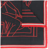 Givenchy outline printed scarf 