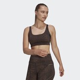 Thumbnail for your product : adidas Powerimpact Luxe Training Medium-Support HIIT Print Bra