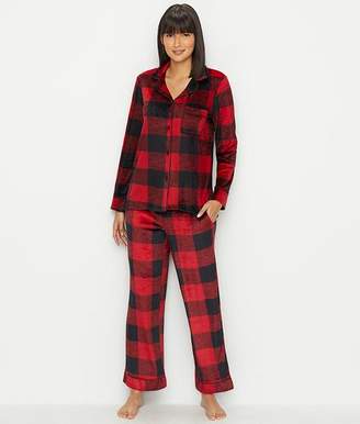 Donna Karan Signature Soft Stretch Velour Pajama Set