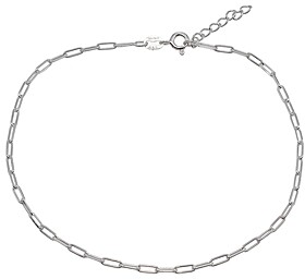 Aqua Paper Clip Chain Ankle Bracelet - 100% Exclusive
