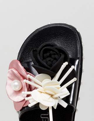 Sixty Seven Sixtyseven Belle 3d Flower Slide Sandals