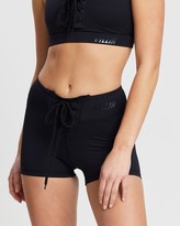 Thumbnail for your product : VILLIN Women's Black Tights - NFL 2.0 Lace Up Sports Shorts