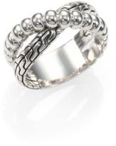 Thumbnail for your product : John Hardy Bedeg Sterling Silver Crossover Ring