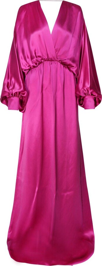 Gucci Long Sleeved V-neck Gown