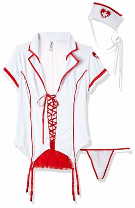 Dreamgirl Women's Plus Size triage Trixie Dress up Lingerie Set
