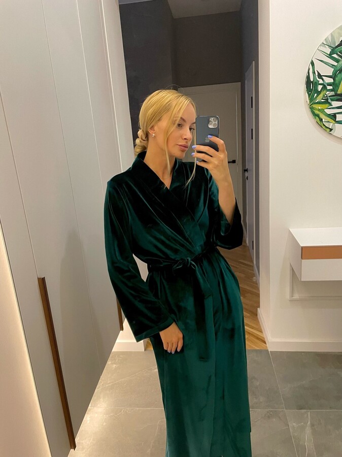 Velvet Long Robe Maxi Bridesmaids Robes Wedding Peignoir Boudoir Robe Bridal Party Hen Christmas