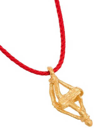 Alighieri 24kt gold-plated Painter's Lantern necklace