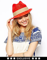 Thumbnail for your product : Catarzi Exclusive to ASOS Summer Trilby