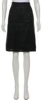 Thumbnail for your product : Prada Textured Knee-Length Skirt Textured Knee-Length Skirt