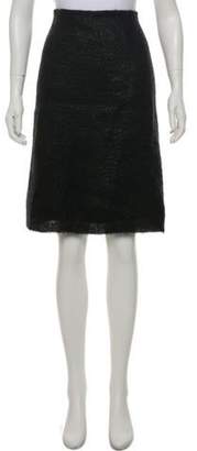 Prada Textured Knee-Length Skirt Textured Knee-Length Skirt