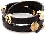 Thumbnail for your product : Tory Burch Livia Leather Triple Wrap Bracelet