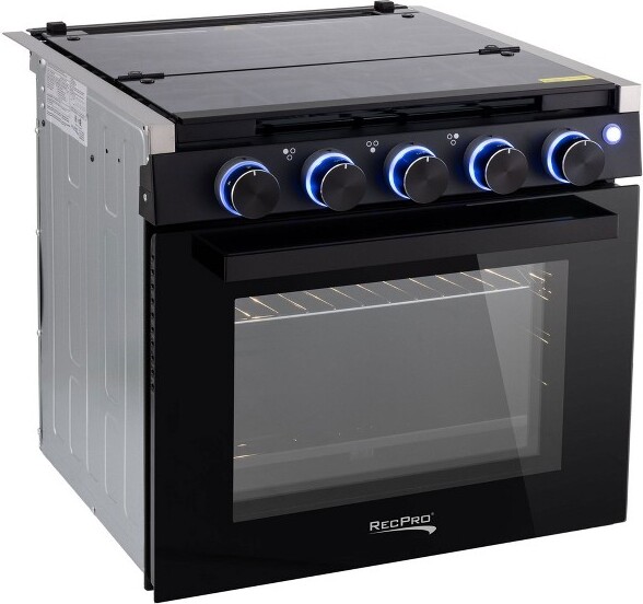 Recaro RecPro17"Tall3BurnerPropaneRVStoveGasRangewithoutRangeHood,Black