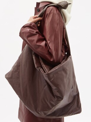 Kassl Editions Square Medium Coated-canvas Shoulder Bag - Dark Brown