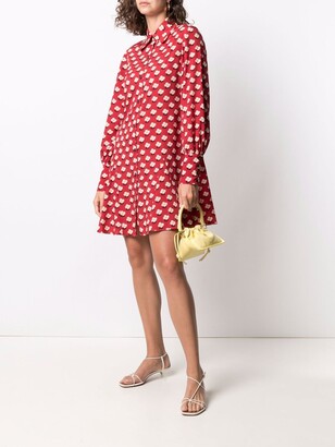 Kate Spade Floral-Print Shirt Mini Dress