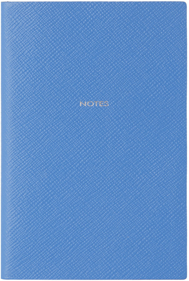 Navy 'Notes' Chelsea Notebook by Smythson