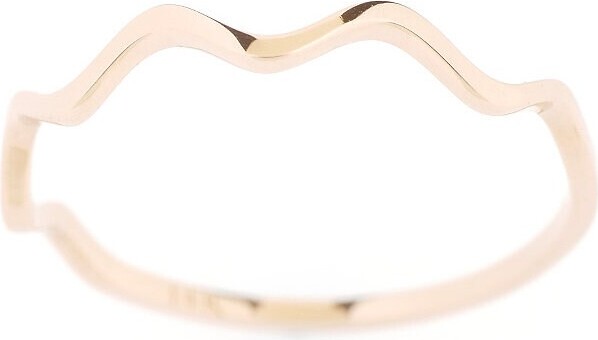 Etsy Thin 1.2mm Cross 14K Yelllow Gold Ring 실반지